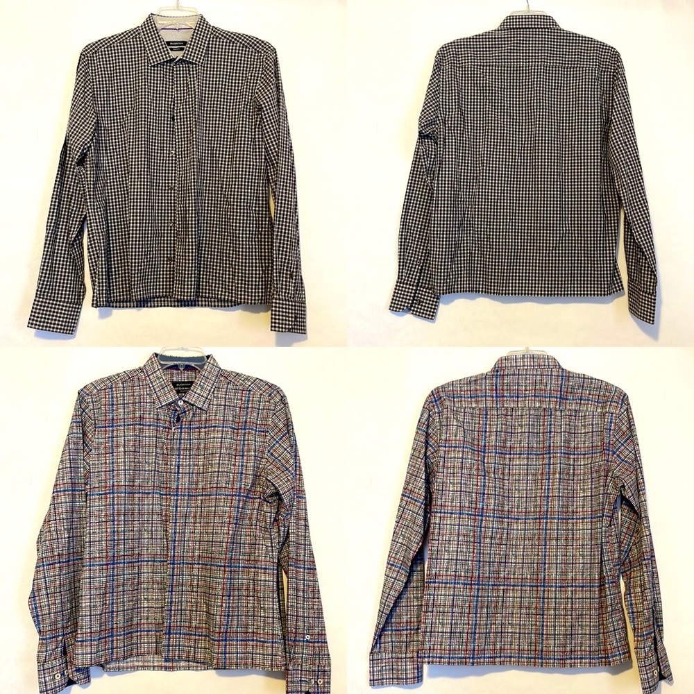 Lot of 2 Bugatchi dress shirts